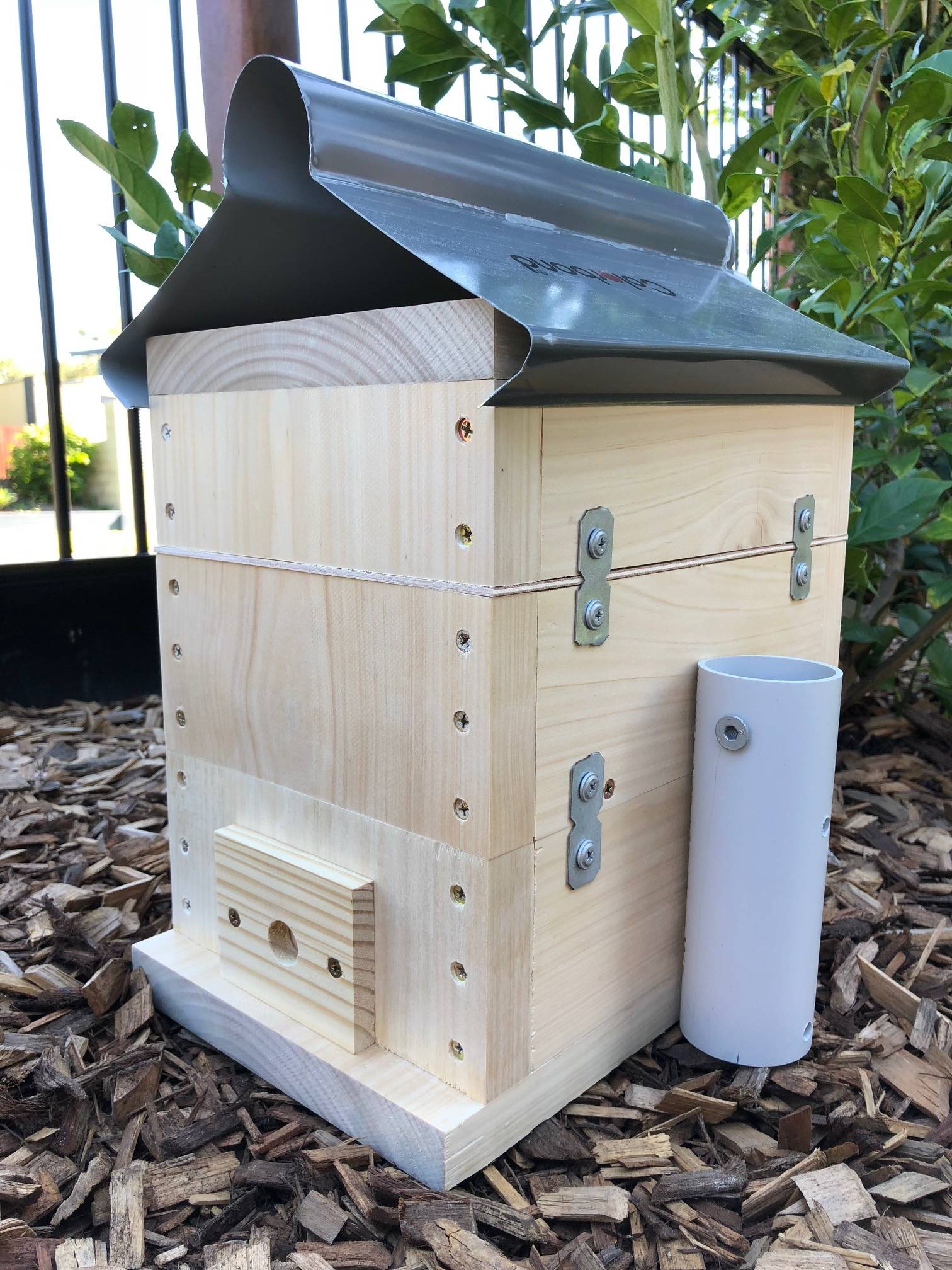 Bare Timber OATH BeeHive | Stingless Native Bee Hive Honey Pot Design ...