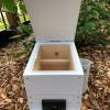 Painted OATH Stingless Native Bee Hive Perspex Viewing, Hinged Lid Design With Roof 